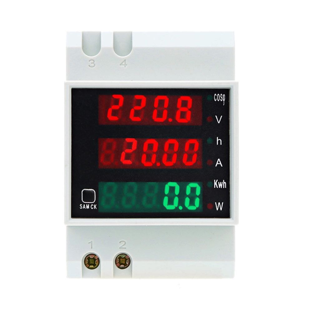 AC80-300V 100A Multi-functional Digital Din Rail Current