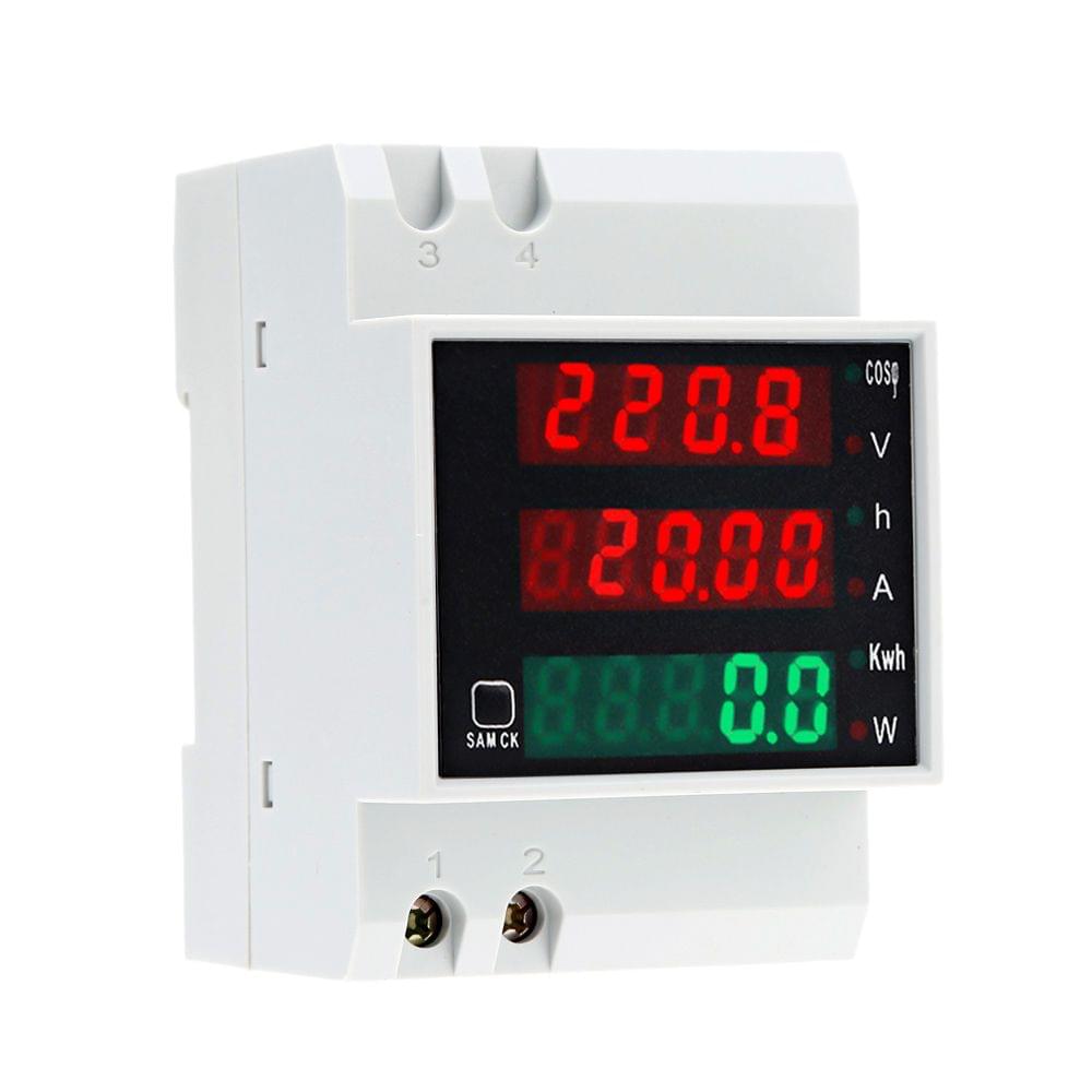 AC80-300V 100A Multi-functional Digital Din Rail Current