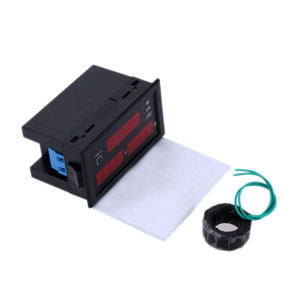 AC200-450V 100A Digital LED Current Voltage Tester Meter