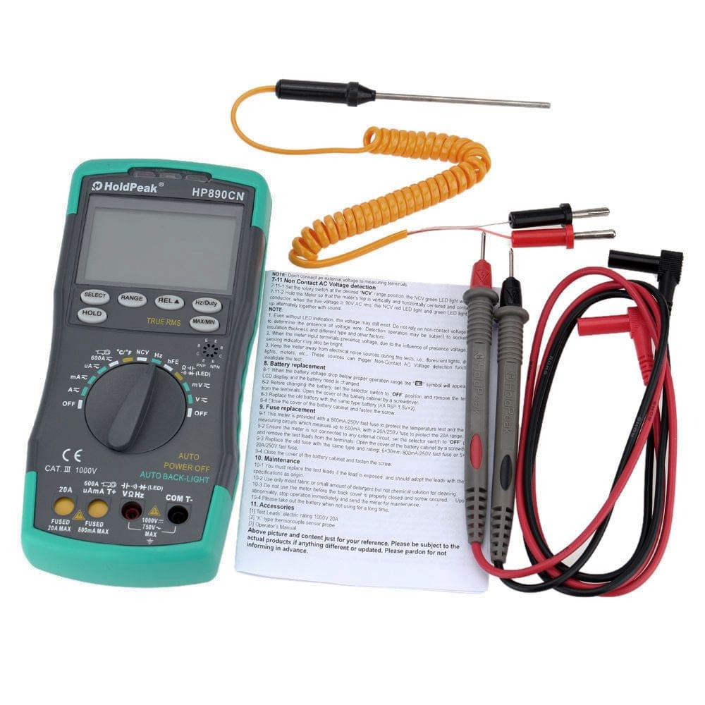 HoldPeak HP-890CN LCD Digital Multimeter DMM with NCV