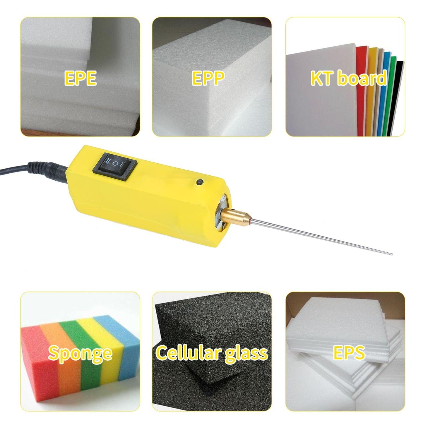 AC110V-220V / 3.5W Handheld Electric Glue Remover Tool Set - EU Plug