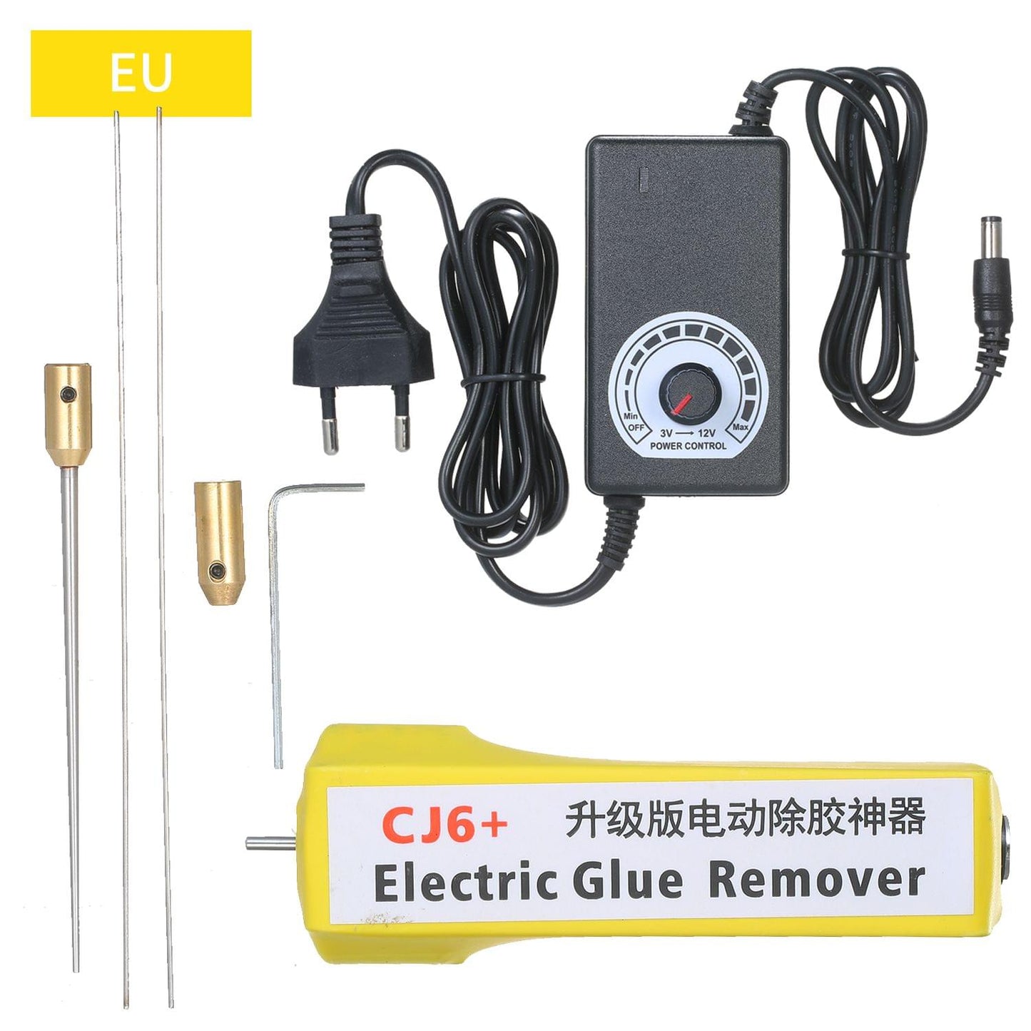 AC110V-220V / 3.5W Handheld Electric Glue Remover Tool Set - EU Plug