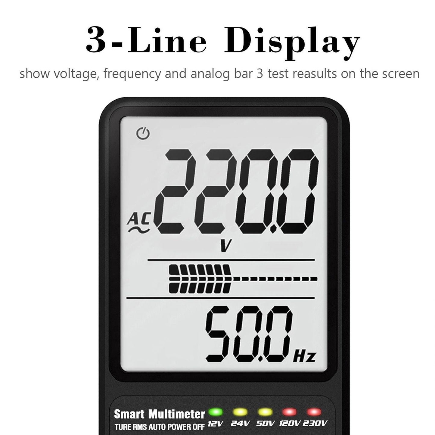 Bside 9999 Counts Smart Multimeter True RMS Digital