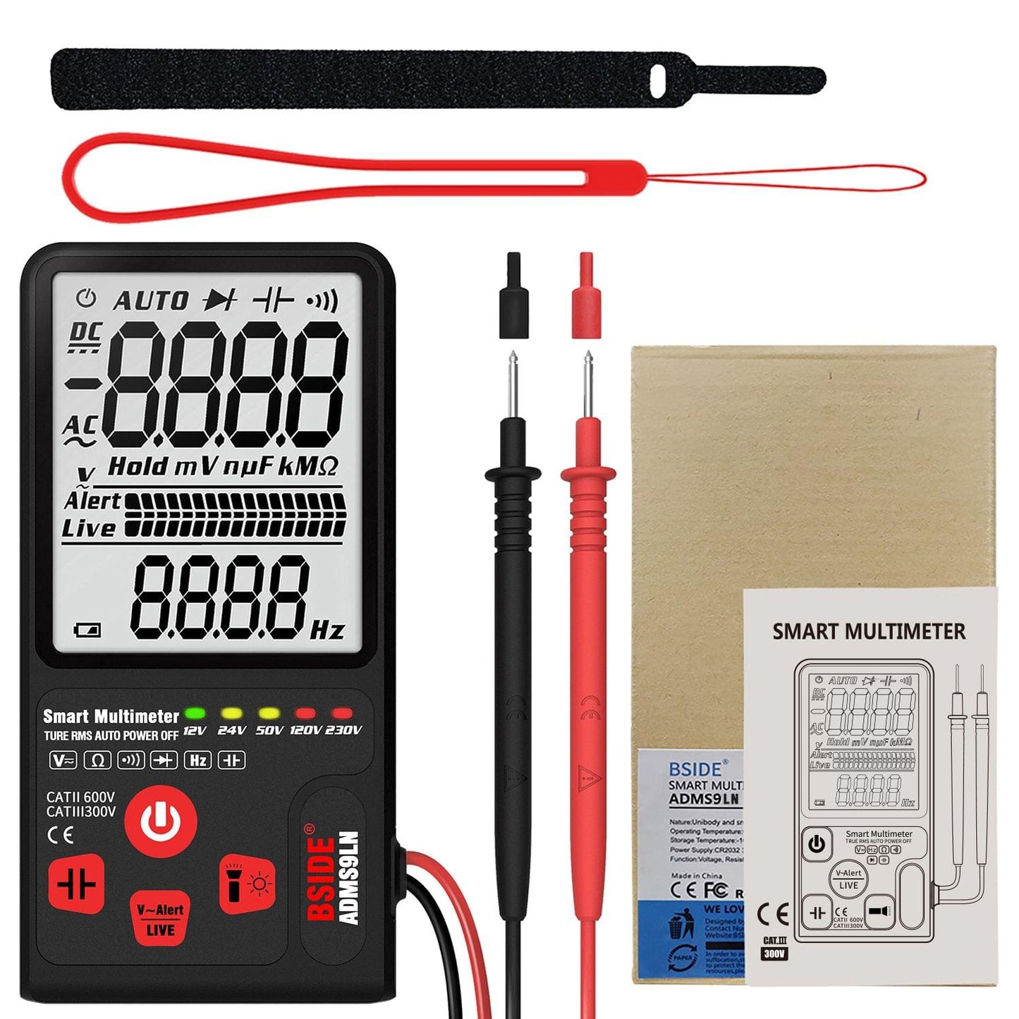 Bside 9999 Counts Smart Multimeter True RMS Digital