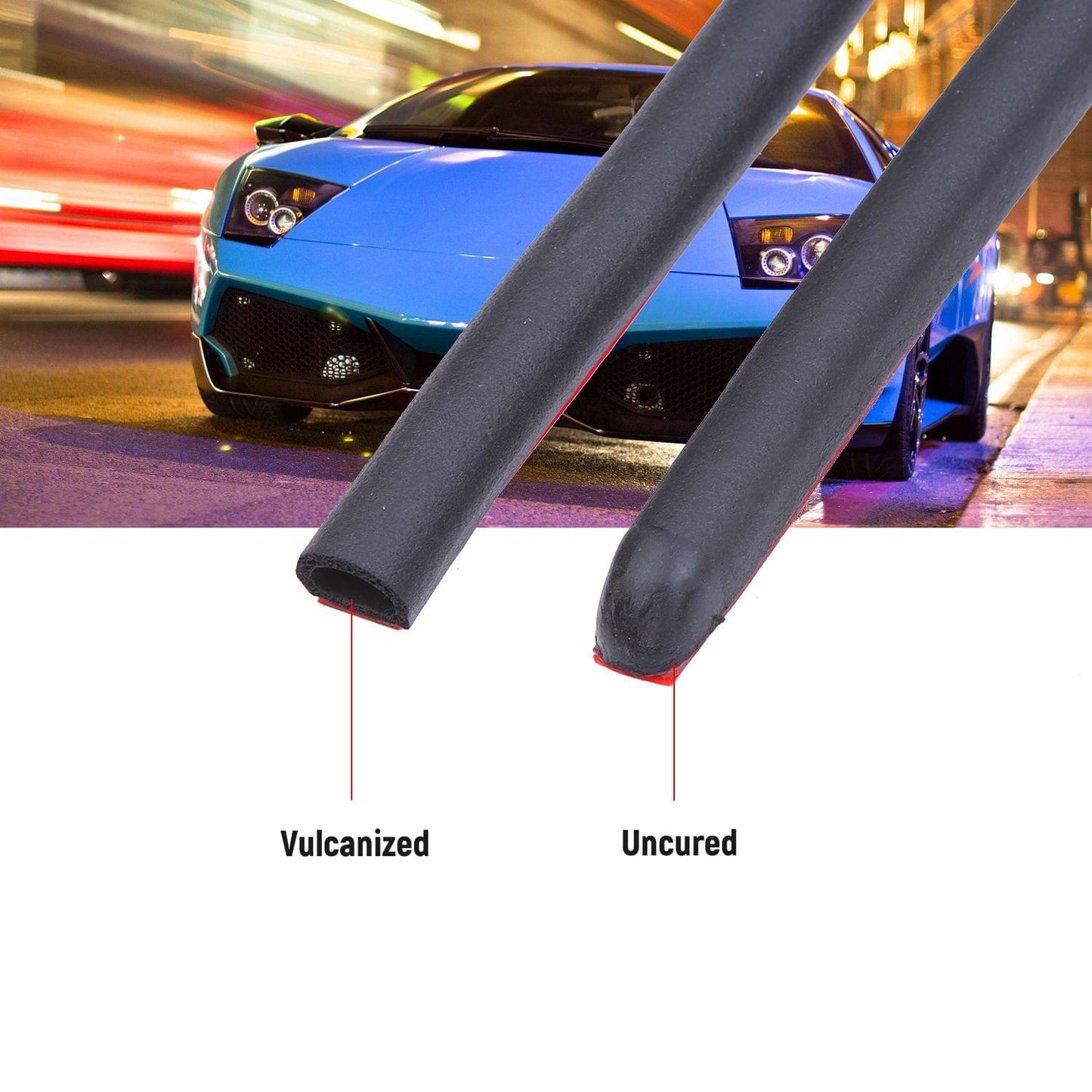 11pcs Universal Auto Car Door Seal Kit Adhesive Soundproof