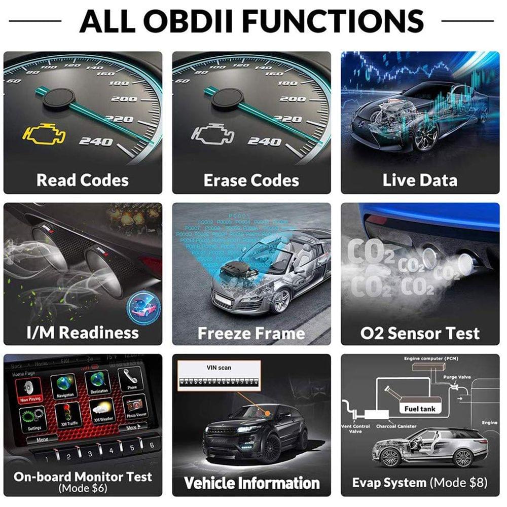 Universal O-B-D II Scanner Car Engine Fault Code Reader