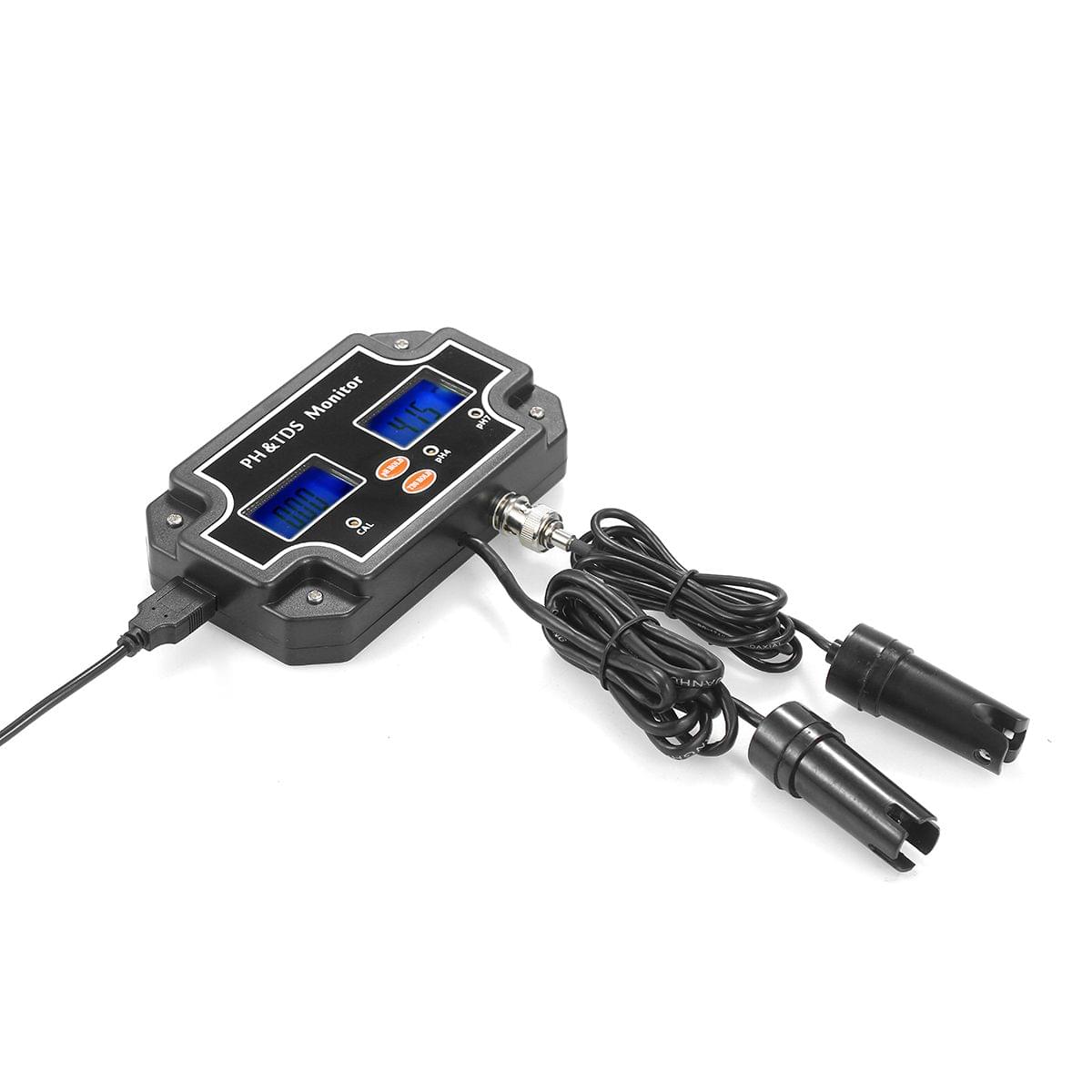 2 in 1 Water Quality Tester pH/TDS Meter Waterproof Double - UK Plug