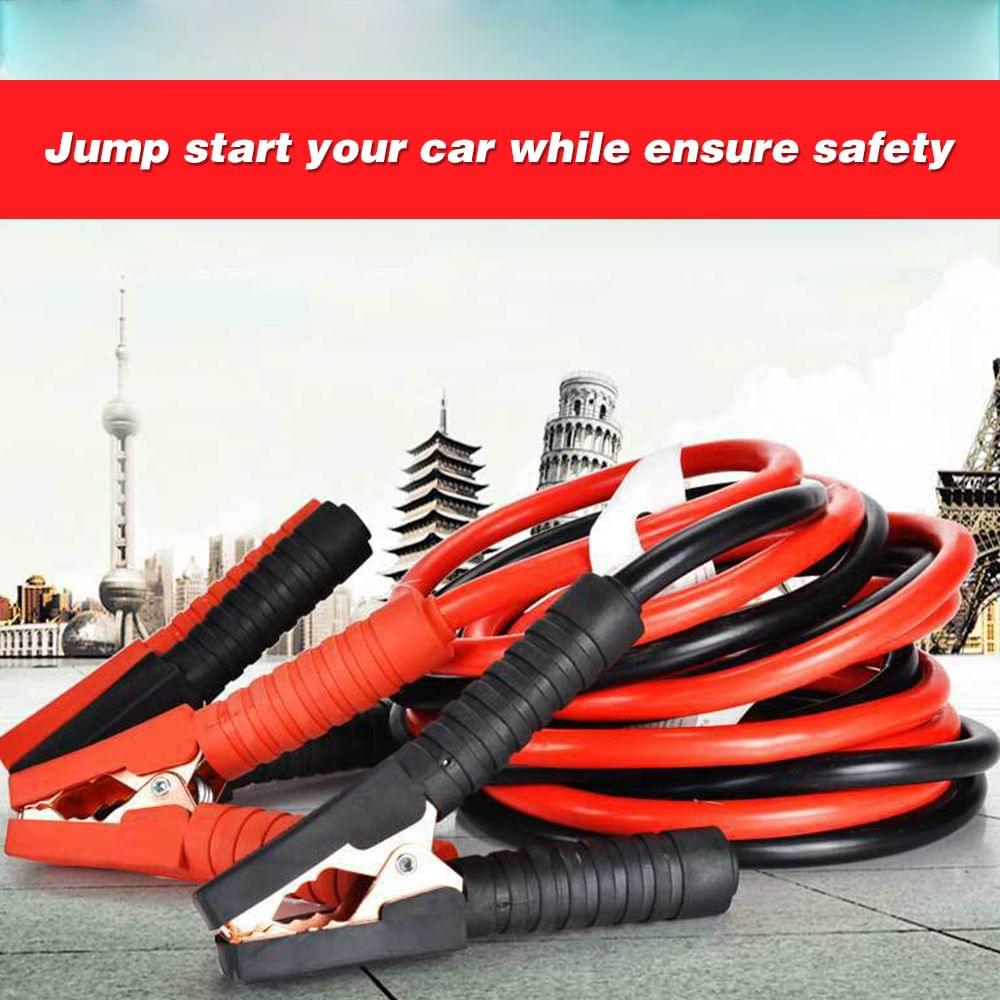 Booster Jumper Cables with Full Insulated Cover Clamps Fine