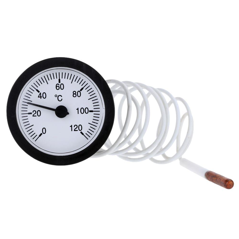 Dial Thermometer Capillary Temperature Gauge with 1.5m