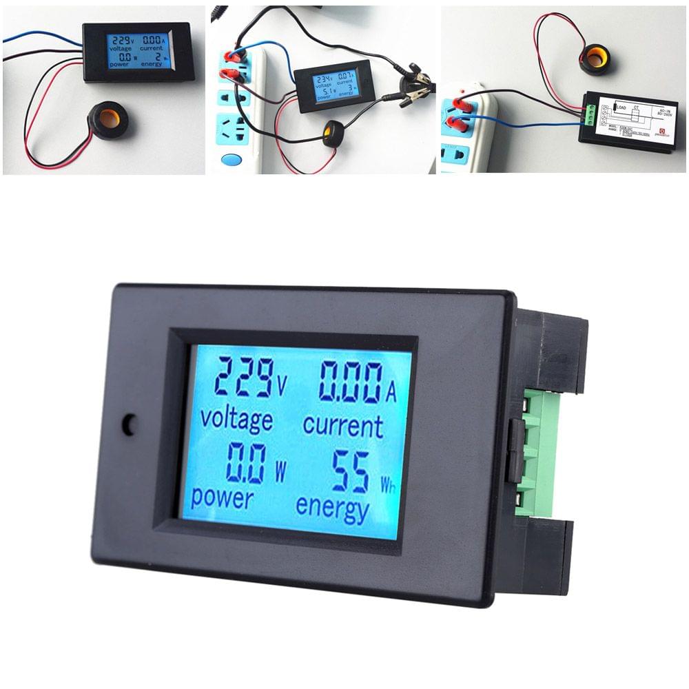 AC80-260V 100A Digital LCD Current Voltage Active Power