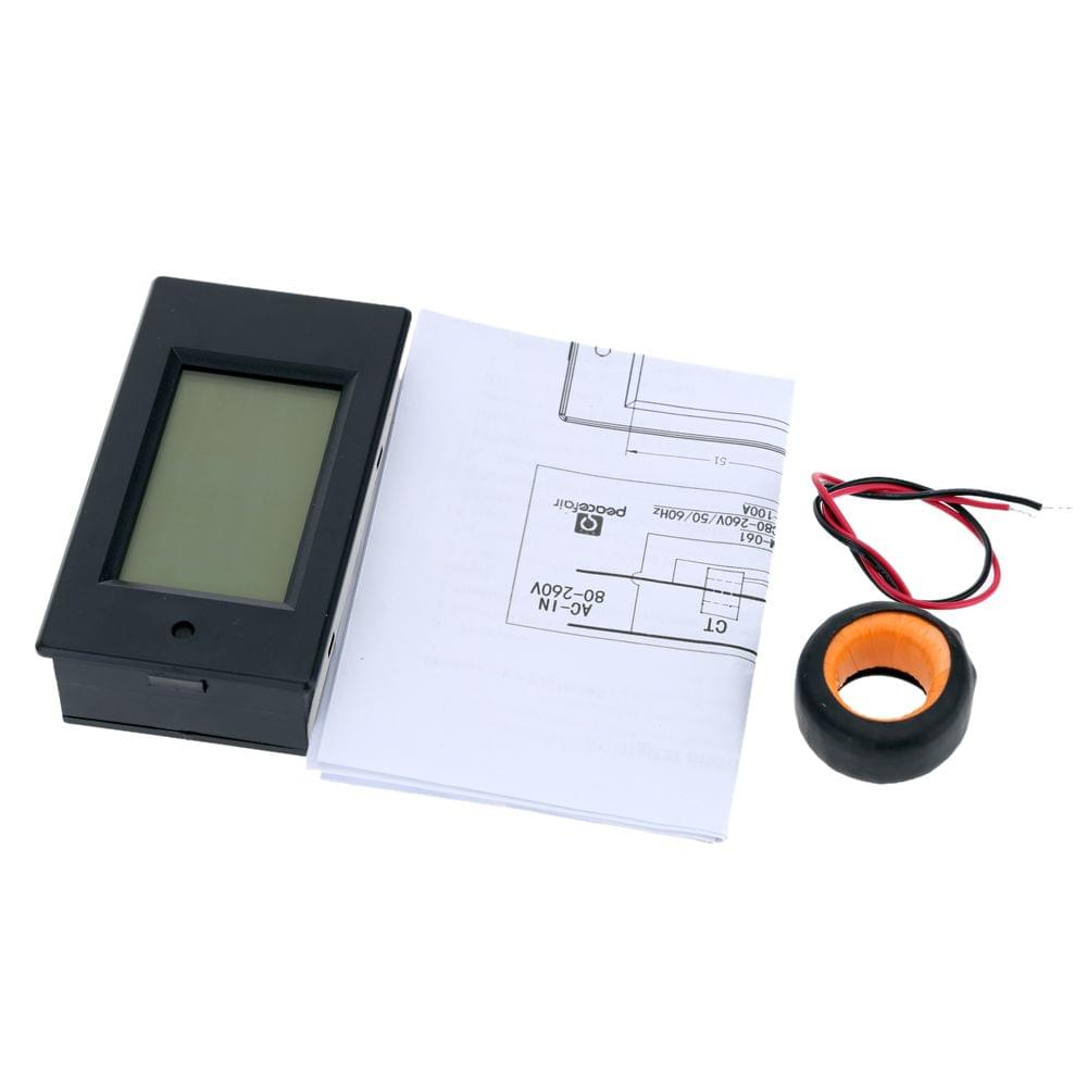 AC80-260V 100A Digital LCD Current Voltage Active Power