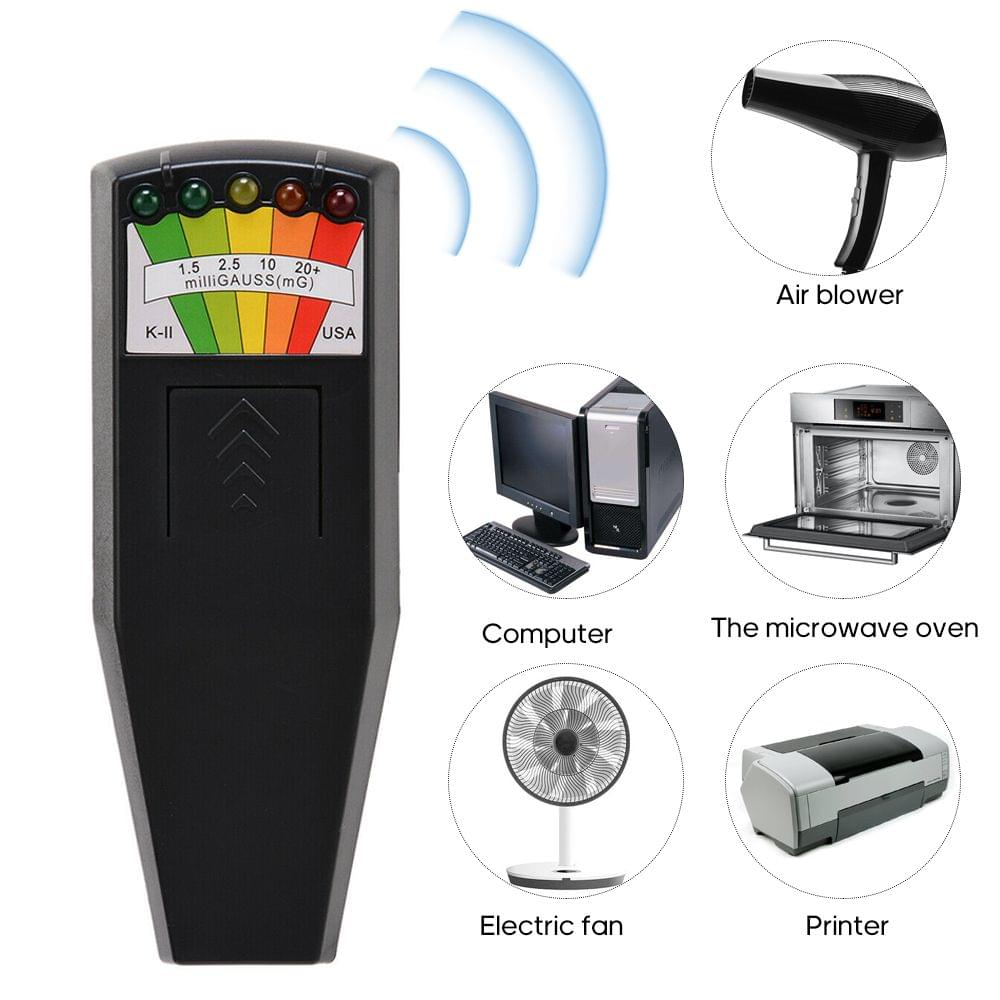 5 Led EMF Meter Magnetizing Field Detector Ghost Detecting