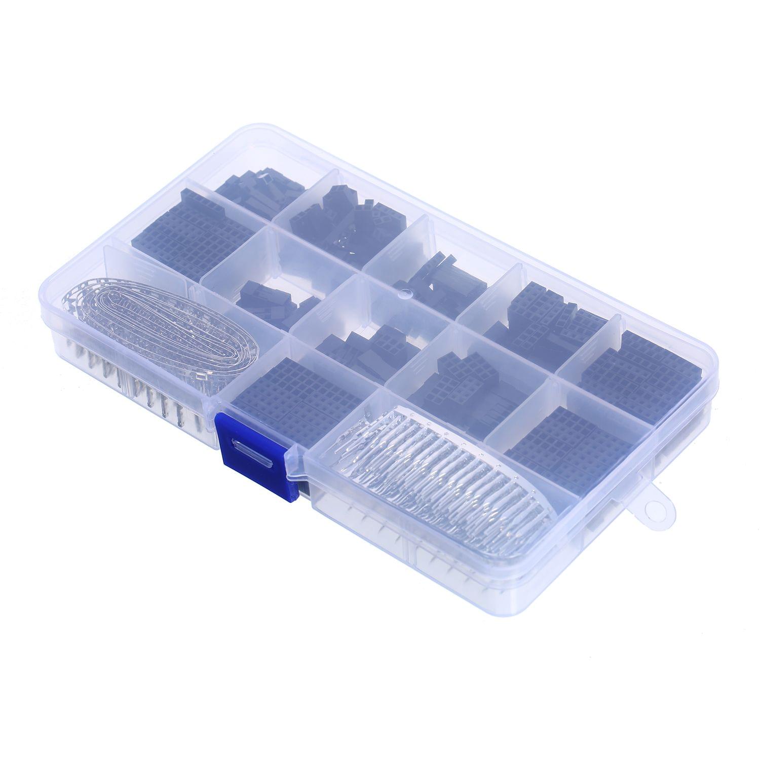 620Pcs 2.54mm Jumper Wire Pin Header Connector Housing Kit