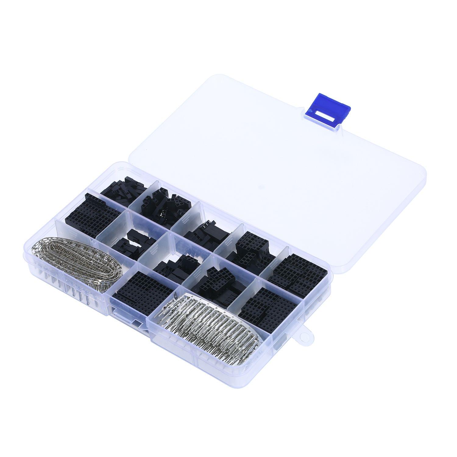 620Pcs 2.54mm Jumper Wire Pin Header Connector Housing Kit