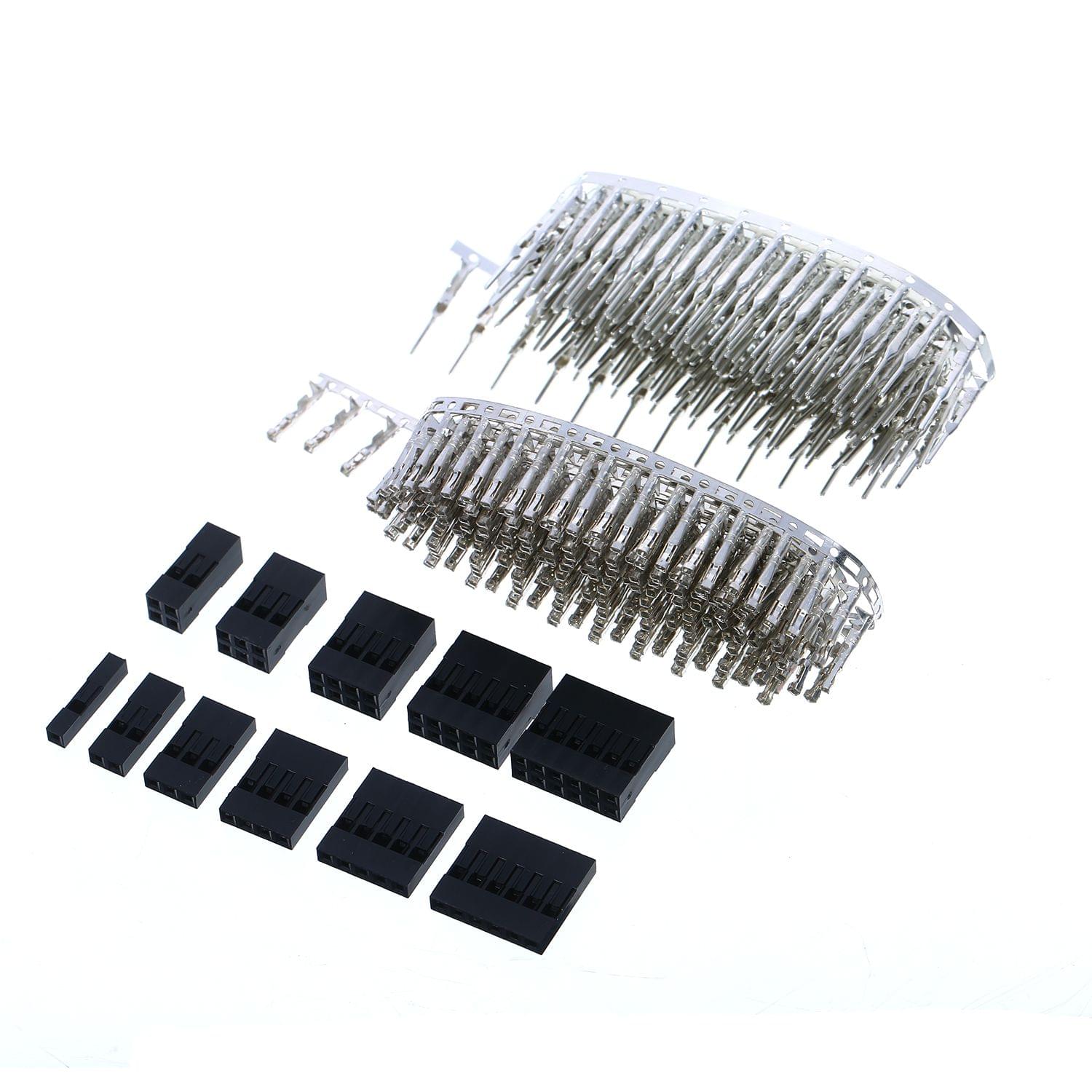 620Pcs 2.54mm Jumper Wire Pin Header Connector Housing Kit