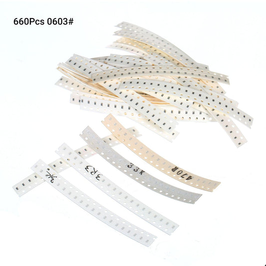 660Pcs 33 Values 0603 SMD Resistor Assorted Kit Electronic - 603