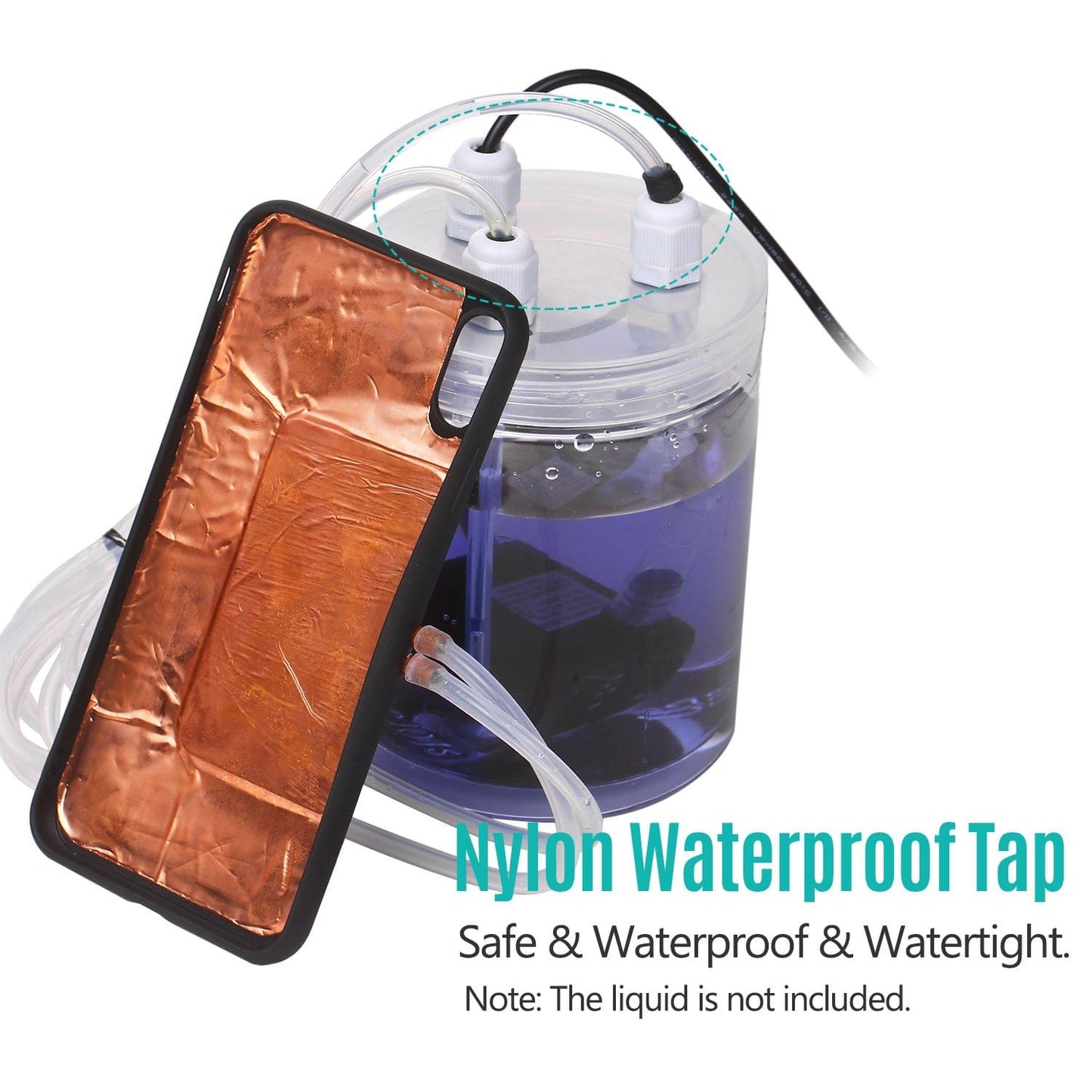 Phone Cooler Mobile Phone Radiator Water-cooled Cooling - Compatible with iPhone X