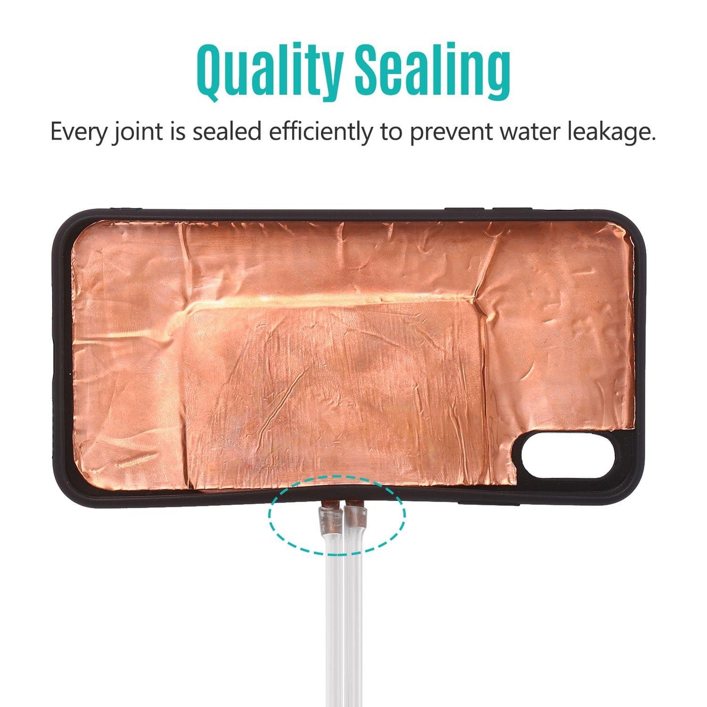 Phone Cooler Mobile Phone Radiator Water-cooled Cooling - Compatible with iPhone X