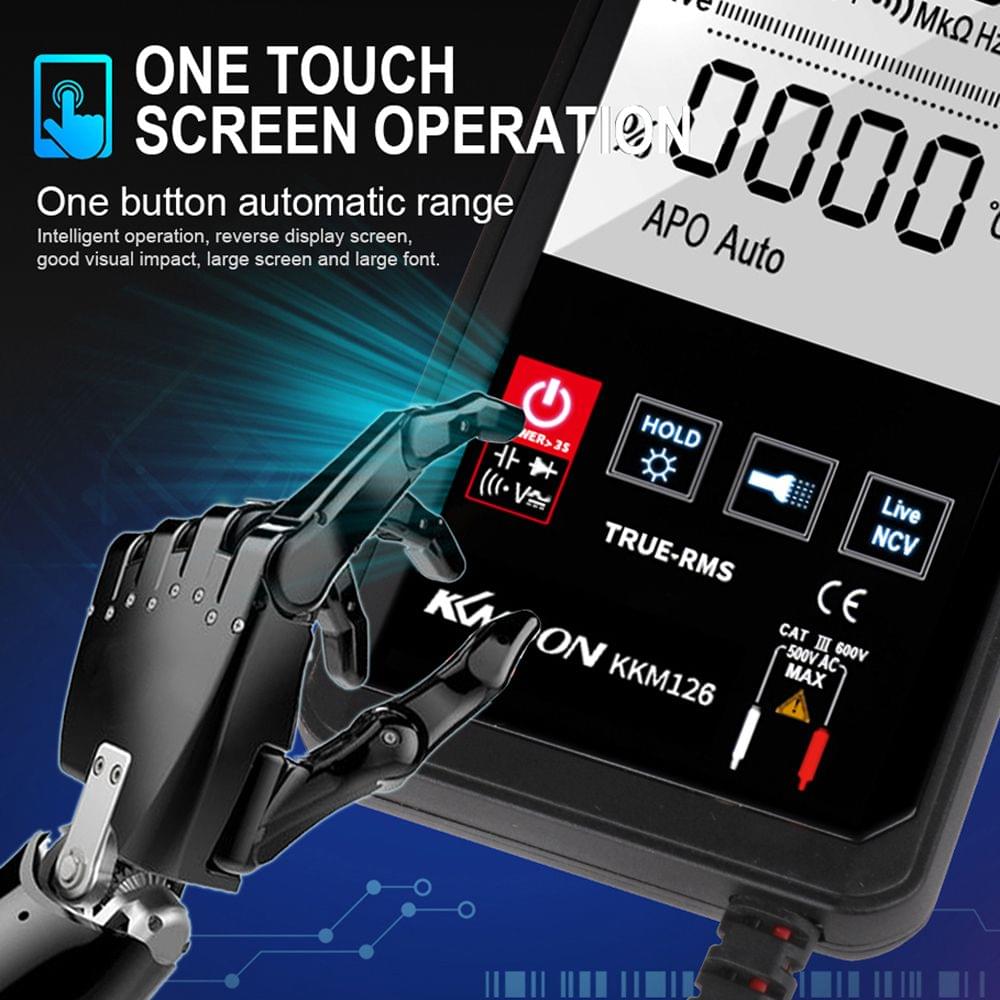 KKmoon KKM126 4.7 Inch Touching Screen Ultra-thin Multimeter - KKM126