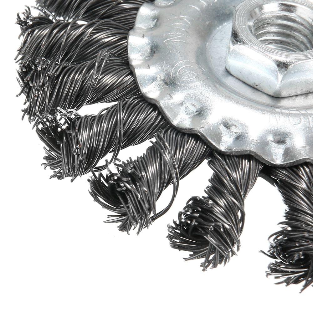 Knotted Bench Steel Wire Brush Deburring Derusting Angle - 115