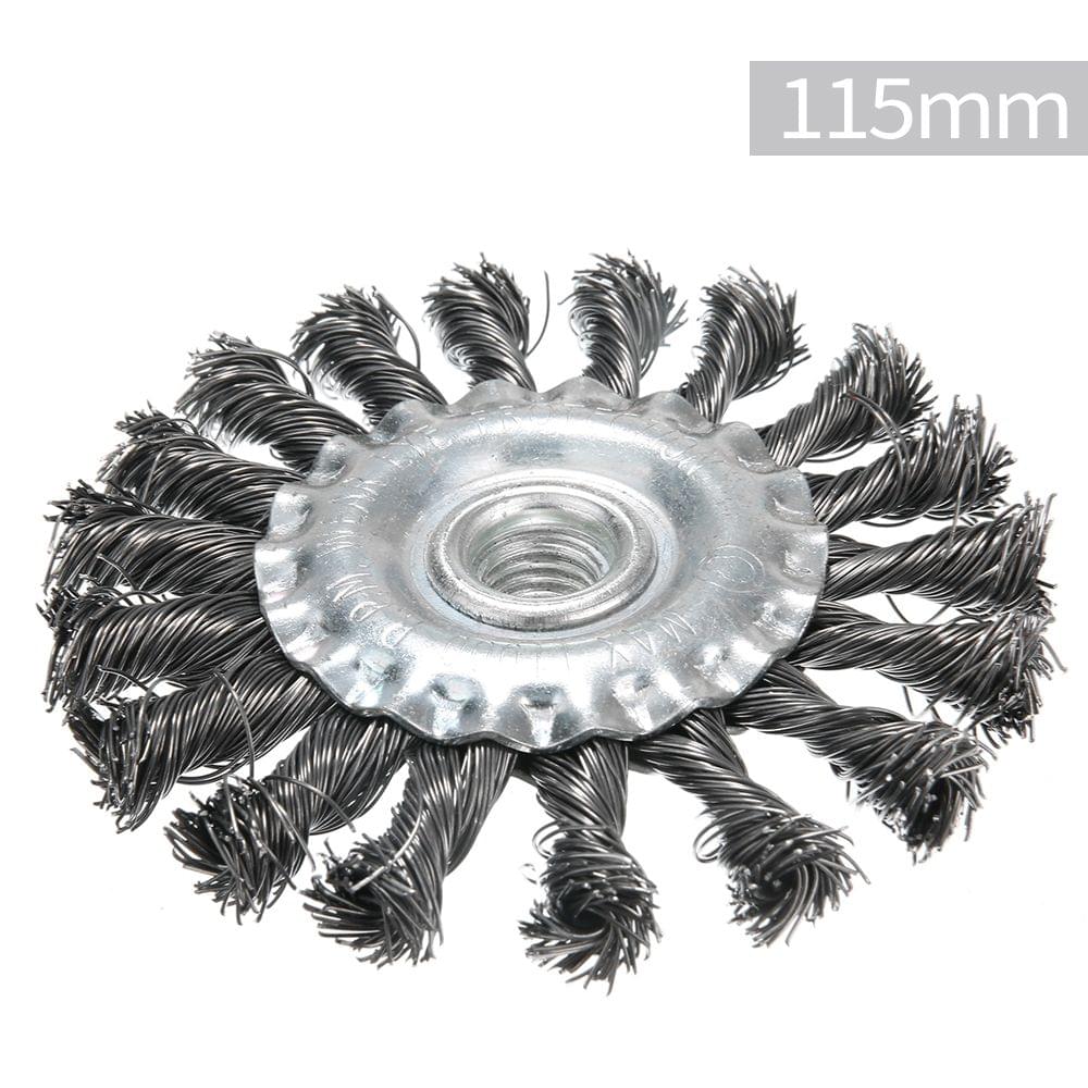 Knotted Bench Steel Wire Brush Deburring Derusting Angle - 115