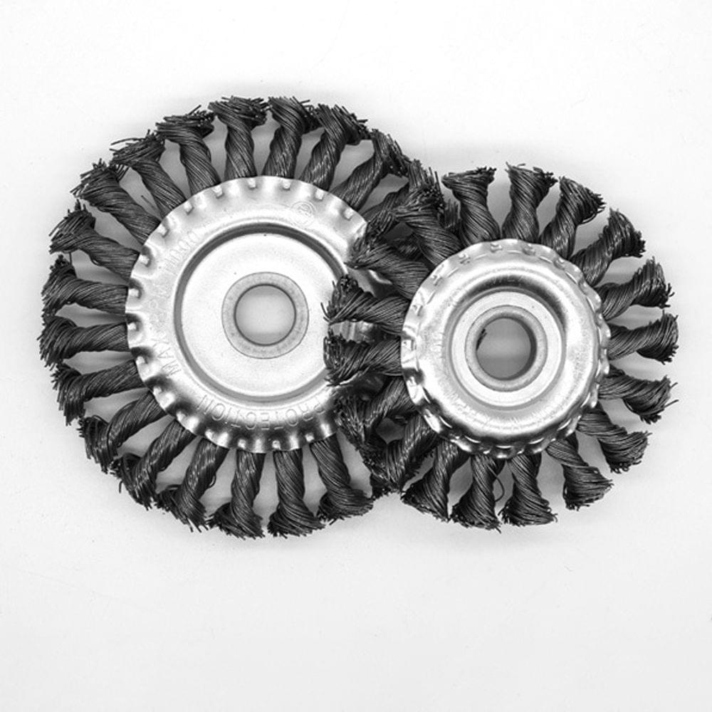 Knotted Bench Steel Wire Brush Deburring Derusting Angle - 125
