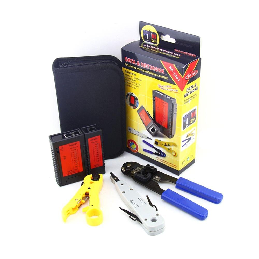 4 in 1 Network Cable Tester Set LAN Tester RJ11 Measurable
