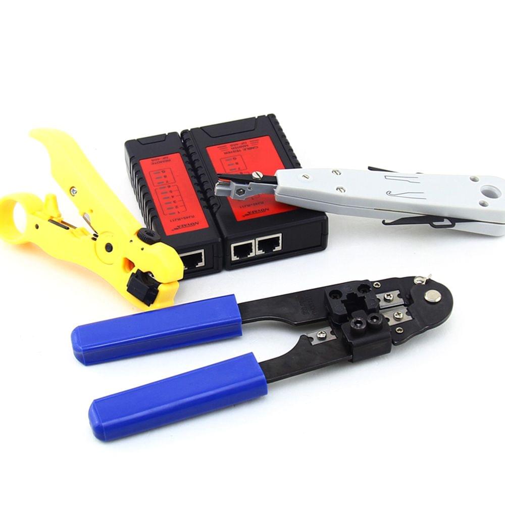 4 in 1 Network Cable Tester Set LAN Tester RJ11 Measurable