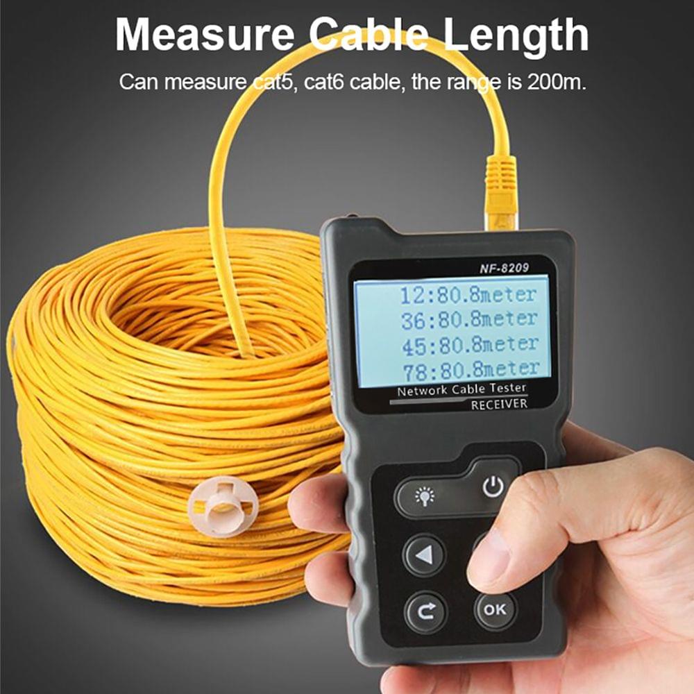 Multi-functional LCD Network Cable Tester Wire Tracker PoE