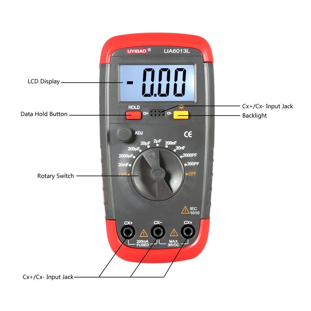 Uyigao UA6013L High Precision Digital LCD Capacitor