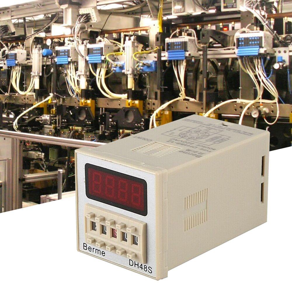 DH48S-1Z Programmable Digital Display Time Relay Timer - With bracket