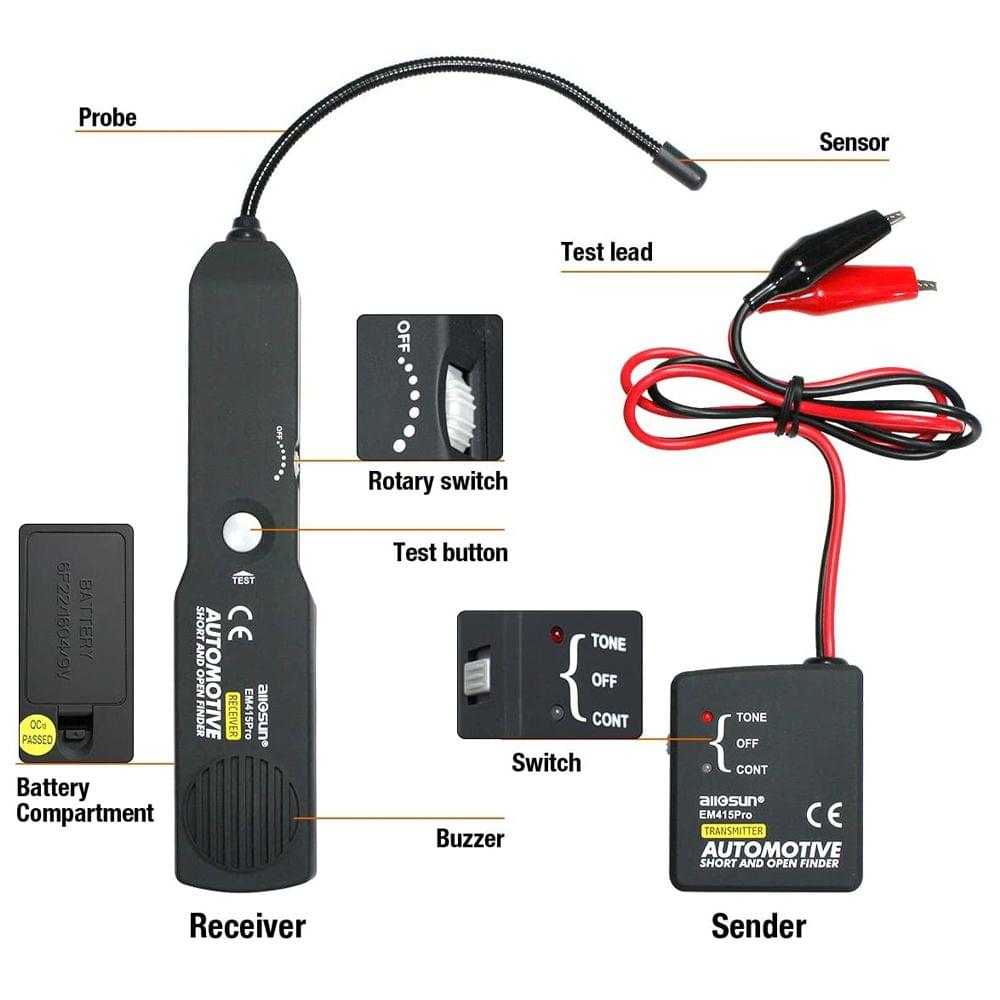 Automotive Electric Circuit Tester Open Short Circuit Finder