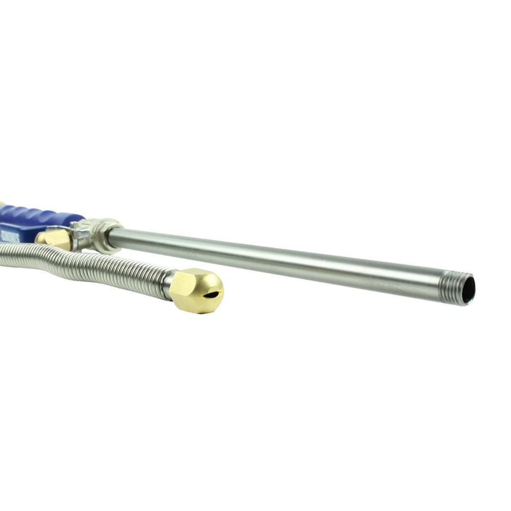 High Pressure Power Washer Spray Nozzle Water Hose Wands - Blue & Silver