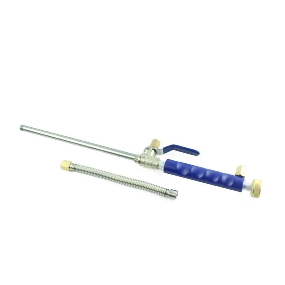 High Pressure Power Washer Spray Nozzle Water Hose Wands - Blue & Silver