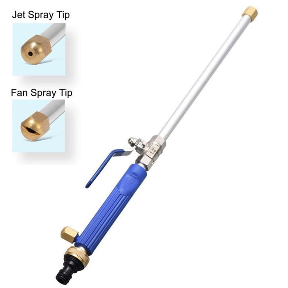 High Pressure Power Washer Spray Nozzle Water Hose Wands - Blue & Silver