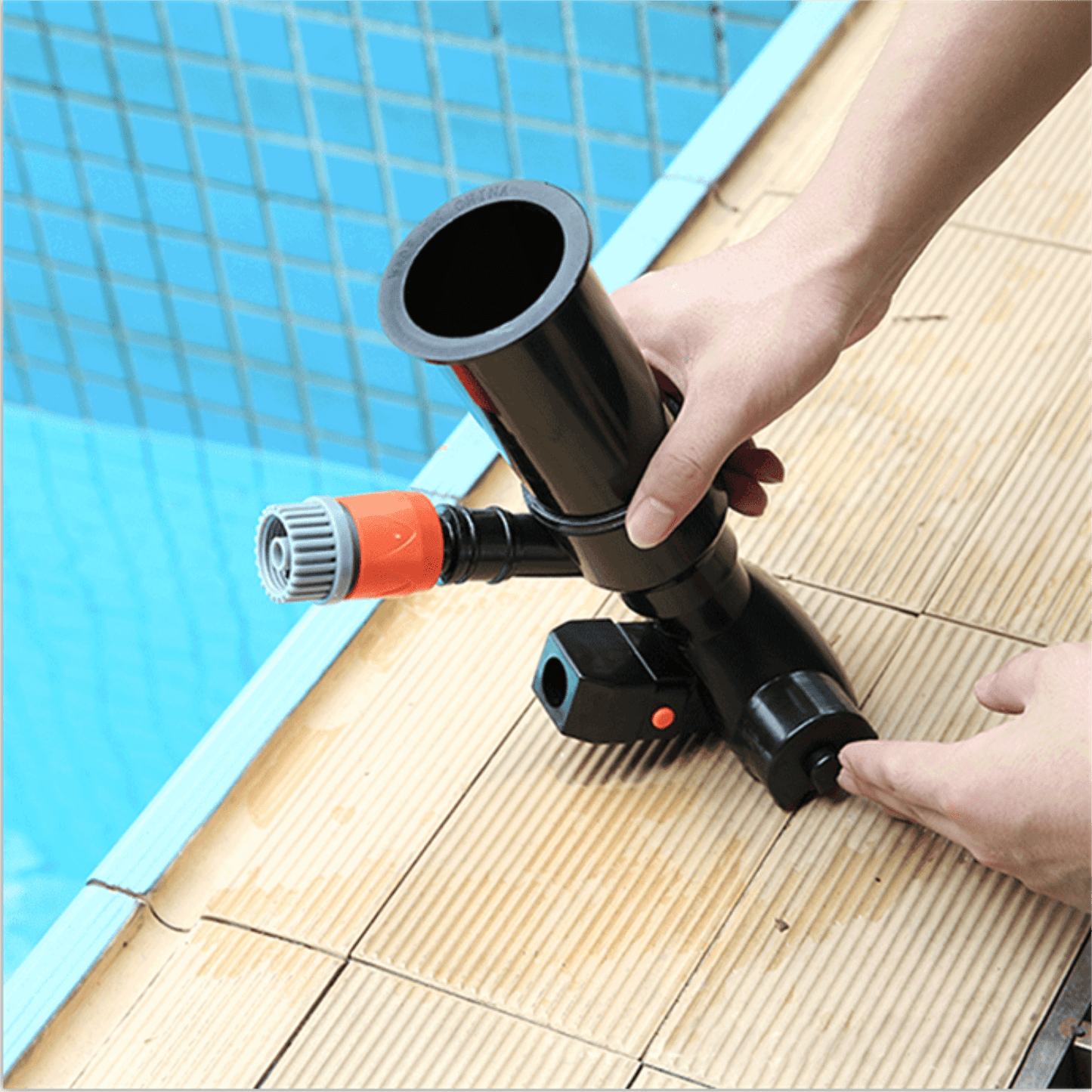 Portable vacuum jet pool cleaning tool Pool cleaning suction