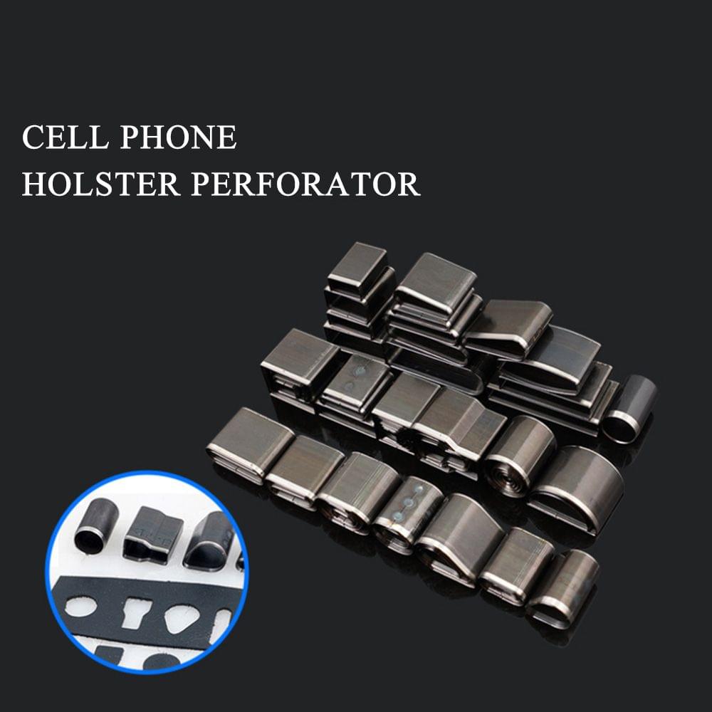 24Pcs Leather Puncher Hole Tools Craft Set Hollow Punches - 24Pcs