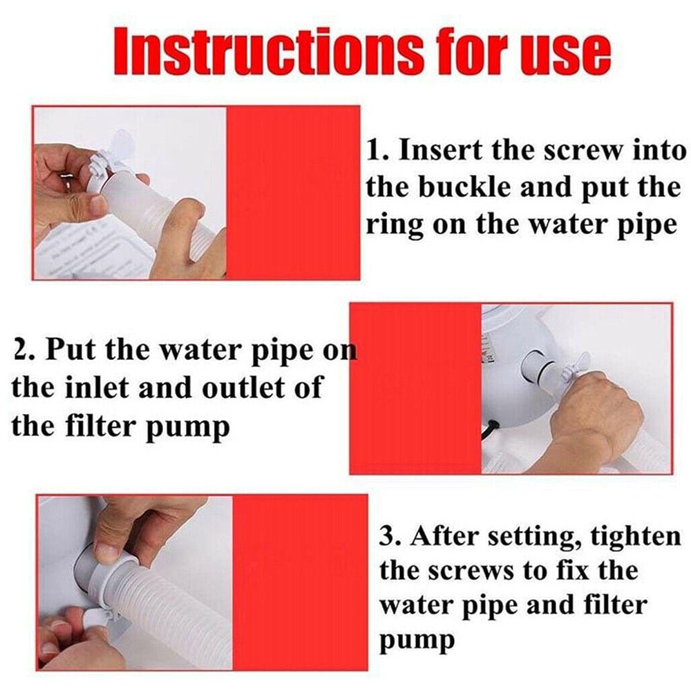 Swimming Pool Electric Filter Pump Water Cleaning Tool Above - EU Plug