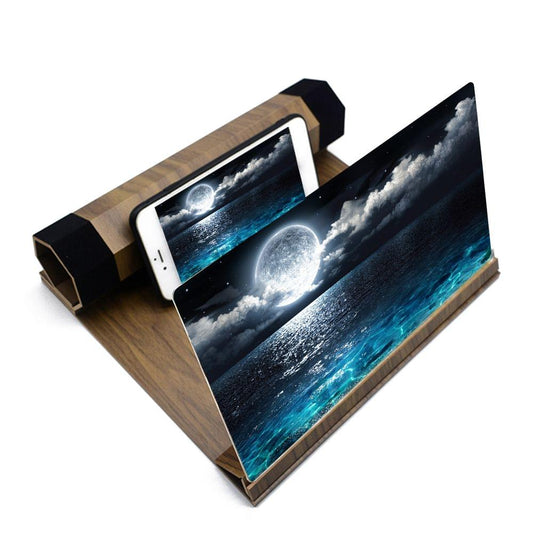 Multifunctional 12in Lightweight Wooden High Definition - walnut