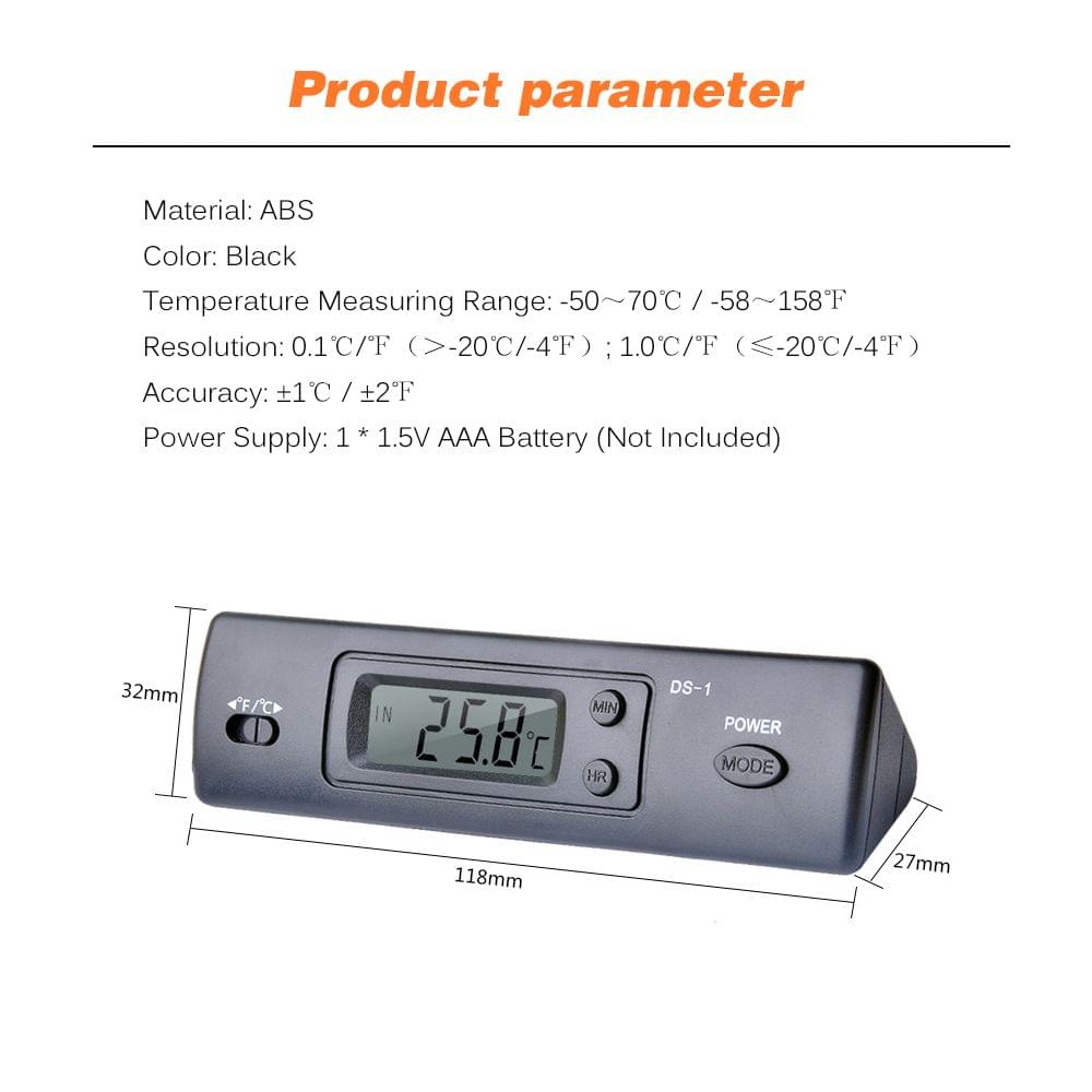 Mini Thermometer Electronic Digital Car Thermometer Indoor