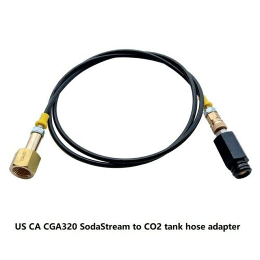 Kitchen Soda Machine External Hose Adapter Kit cga320 co2 - 1.5m