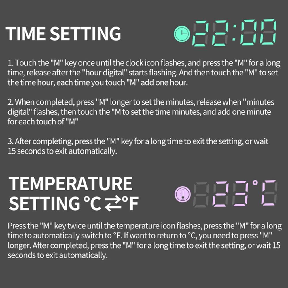9-24V Charging Digital Meter LED Night Vision Motorcycle