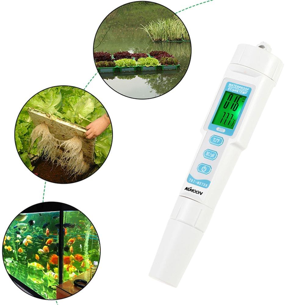 KKmoon New Professional 3 in 1 Multi-parameter Water Quality