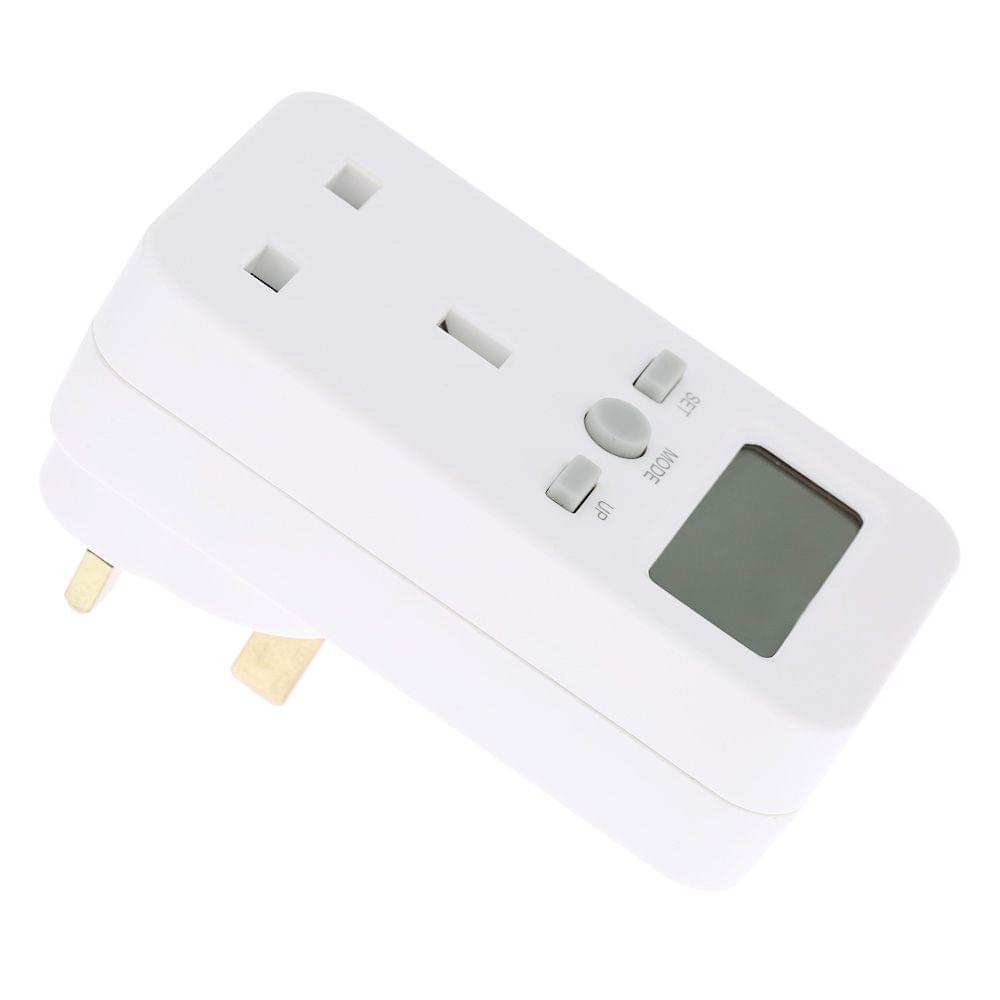 UK Plug Plug-in Digital LCD Energy Monitor Power Meter - UK Plug