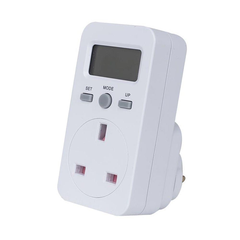 UK Plug Plug-in Digital LCD Energy Monitor Power Meter - UK Plug