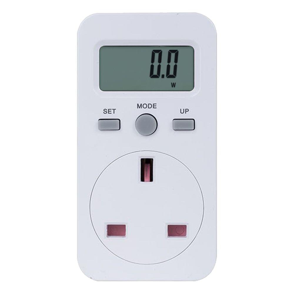 UK Plug Plug-in Digital LCD Energy Monitor Power Meter - UK Plug