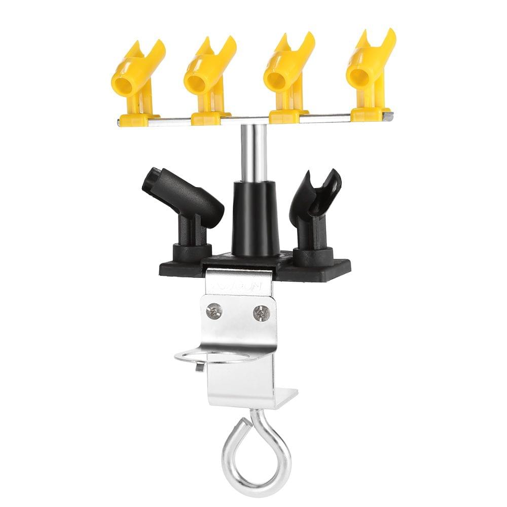 KKmoom Professional Clamp-on Airbrush Holder Hold 6 Mount