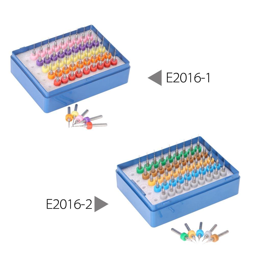 50pcs 0.25+0.3+0.35+0.4+0.45mm Tungsten Carbide Micro Drill