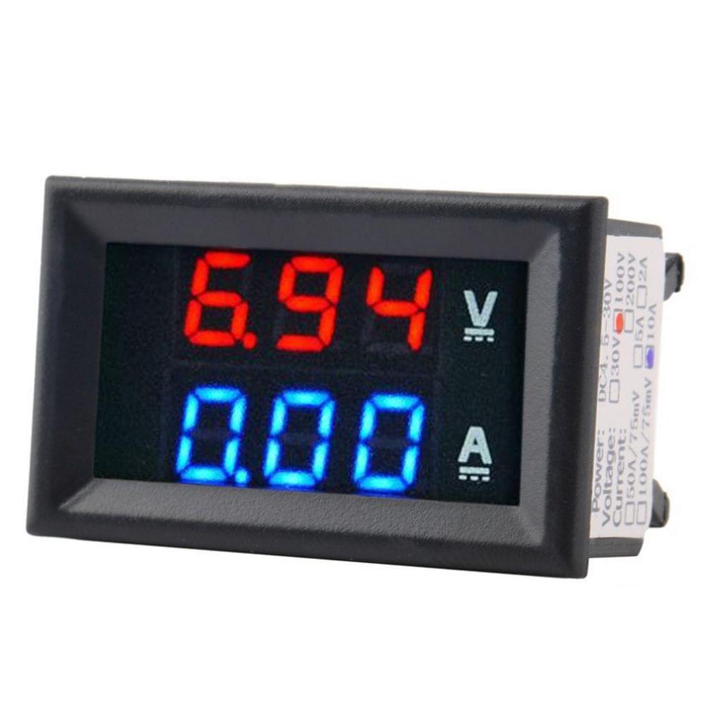 New DC1-100V 10A Digital Double Color Blue & Red LED Display