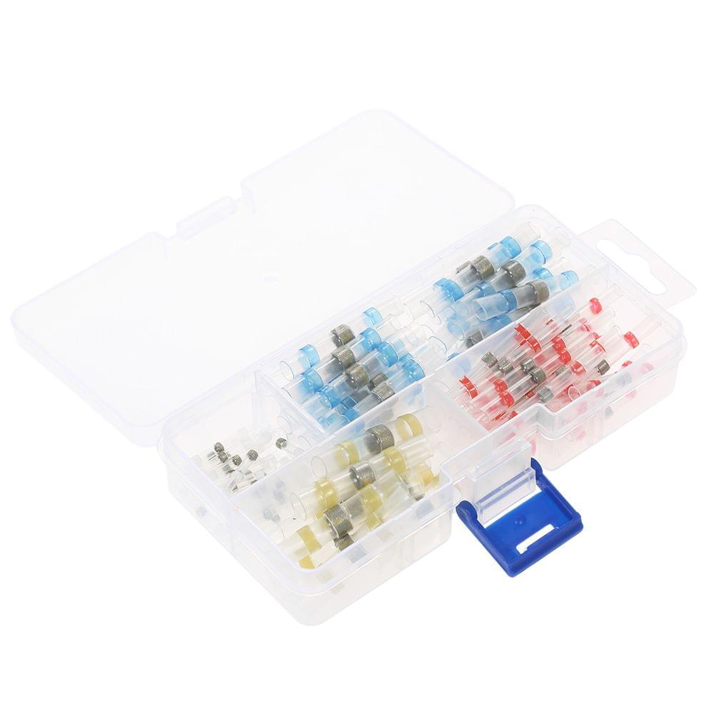 100PCS Solder Seal Wire Connectors Heat Shrink Butt